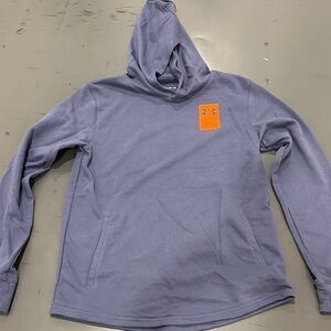 Under Armour Youth XL Blue/Purple Hoodie with Orange Logo